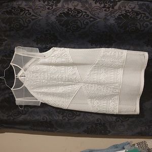 Ladies white medium dress